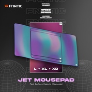 FNATIC JET Gaming Mouse Pad for eSports - Speed Waterproof Surface/Stitched Edges and Anti-Slip Rubb