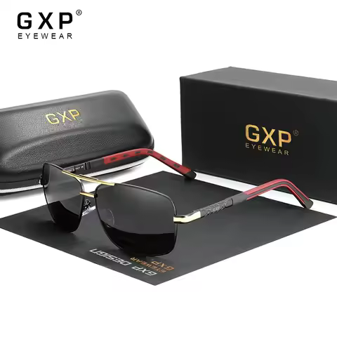 GXP Classic Pilot Men Sunglasses Polarized UV400 Male Women Glasses Outdoor Driving Causal Large Fra