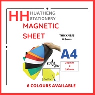HH A4 Soft Magnet Sheet / 6 Colours Magnet A4 Size / Magnetic Whiteboard