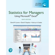 Statistics for Managers Using Microsoft Excel, Global Edition 9e David M. Levine 9781292338248
