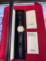 ORIS  WRIST ALARM 17 Jewels Anti-Shock  ระบบไขลาน ตัวเรือนทองชุบ นาฬิกาผู้ชาย มือสองของแท้