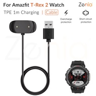 1m Replacement Smart Watch Dock Charger Adapter USB Charging Cable for Amazfit T-Rex 2 T-Rex2 Smart Watch Accessories