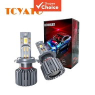 TCYATO 2PCS 6 Copper Tube H4 LED Headlight 6000K High Power H1 H7 H11 9005 9006 Auto Lights