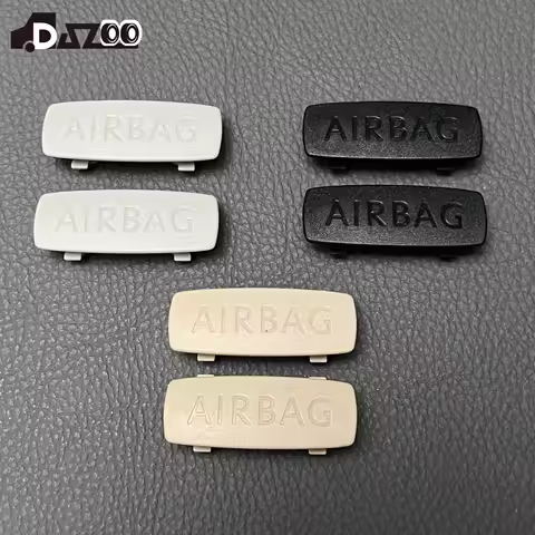 1/2PCS Airbag A B C Pillar Insert Trim Cover "AIRBAG"Badge Pearl For VW CC Golf Jetta Passat Polo 5G