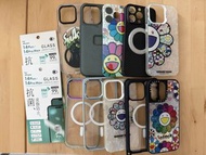 iPhone 14 Pro Max 全新保護貼2張及二手保護殼10個