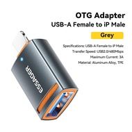 [Good] ESSAGER OTG Lightning Adapter Converter USB Female to Lightning 3A - EZJAL-LK0G-P