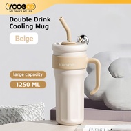 TERMOS 1250ml Thermos Bottle With Straw Coffee Cup Drinking Thermos Stainless Tumbler Bottle Handhel