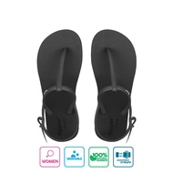 Fipper Strappy Rubber for Women in Black