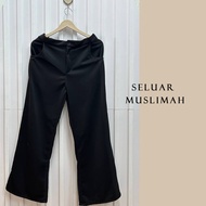 Seluar Muslimah Pants Palazzo Muslimah Seluar Loose Hameesya