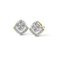 Jubilee Diamond ต่างหูเพชร Rhombus Diamond Earrings เพชรแท้