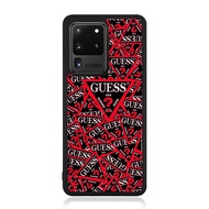 Samsung Note 20 10 9 8 7 Plus ultra Lite TPU Softcase Custom Guess Pattern Case