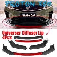 Proton X50 Front Bumper Diffuser Front Lip Front skirt Carbon Glossy Black