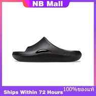 ของแท้พิเศษ Crocs Mellow Black Shoes Non-Slip Thick Sole Beach Sandals 208392-001 รองเท้าผ้าใบผู้ชาย