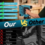 YEARTOP Electric Staple Gun 2in1 Nailer/Stapler Gun F10~32 K10~K25 Nail Gun Framing Furniture Power 