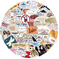 52PCS American TV Series Gilmore Girls Graffiti Stickers for Bicycle Hand Account Pencil Case Decals