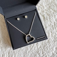 Lovisa Diamanté Heart Pendant Jewelry Set in Box | Rantai Leher 项链 礼盒