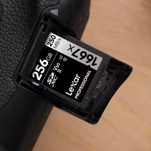 Lexar Professional 1667x V60 SDXC UHS-II Memory Card Perfect for Vlogger 4K Video Camera Card 64GB 1