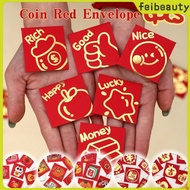 COD Festival Supplies 6pcs Mini Square Coin Angpao 2026 Chinese New Year Small Red Envelope For Luck