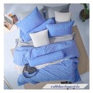 ชุดผ้าปูที่นอน 5 ฟุต 5 ชิ้น DUNLOPILLO LONDON BLUE DL-LB-02 (1248358)