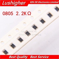 100PCS 0805 SMD Resistor 5% 2.2K Ohm 222 2201 2.2Kohm 2200ohm