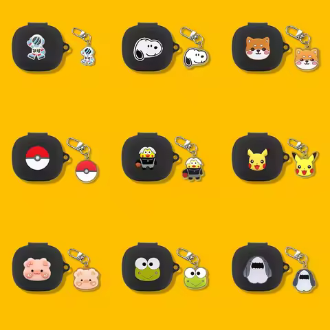 Case For Soundcore P40i by Anker Cartoon Silicone Shockproof Bluetooth Earphone Cover For Soundcore 