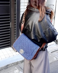 中古包 CHANEL 香奈兒 圓環牛仔朱古力 Crossbody
