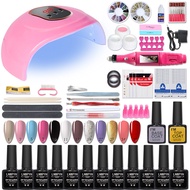 Nail Set With UV Lamp Nail Drill Machine Nail Dryer For Manicure Gel Electric Nail Drill For Nail Art Cutter Tools kits