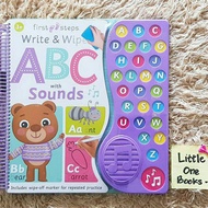 First Steps Write & Wipe ABC with Sounds includes wipe-off marker, 26 alphabet sound 1 alphabet song