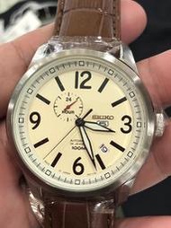 舒福哥-seiko5 綠色帆布帶機械錶ssa295j1