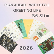 Kokuyo 2026 B6 Slim Monthly Planner – Minimalist Schedule Book