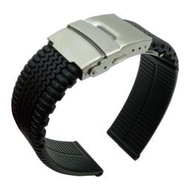 錶帶屋 代用Chopard 蕭邦錶及Oris BC賽車胎紋全代用矽膠錶帶膠帶有18mm.20mm.22mm.24mm