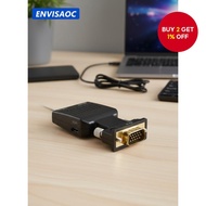Adapter for converting VGA to HDMI with audio from PC to TV/monitor, including HDMI connector.  Peny
