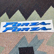 FORZA 3D Motorcycle Accessories LOGO Badge Chrome Soft Plastic Sticker Decals For HONDA FORZA 125 150 250 300 350 750