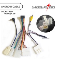 Kabel Soket Head Unit Android Skeleton for Avanza 2018