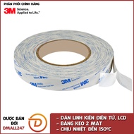 Băng keo 2 mặt chịu nhiệt dán linh kiện điện tử 3M khổ 10mm x 50m 9448A-10- Dmall247 siêu dính chịu