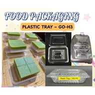 Plastic Tray GO-H3 (100pcs)/ Plastic Disposable Container/ Bekas Kuih
