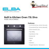 Elba Built In Kitchen Oven 73L Divo EBO-M7388(BK)