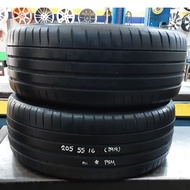 USED TYRE SECONDHAND TAYAR MICHELIN PILOT SPORT 4 205/55R16 80% BUNGA PER 1 PC