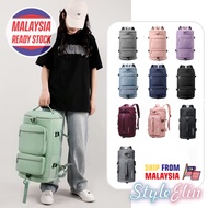 3 Ways Carry Duffel Backpack Water Resistant Wet Pocket Shoes Compartment Travel Outdoor Beg Duffle 