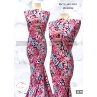 Kain Pasang Satin Emboss Open Meter Jacquard Silk Emboss Bidang 60