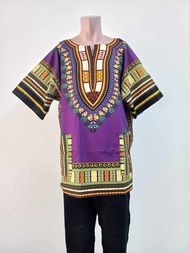 [FREE SIZE] Batik Jungo Men Shirt Baju Batik Lengan Pendek Lelaki Traditional Dashiki Africa MT03010