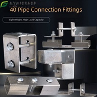 MIOSHOP Square Tube Connector, galvanizing 40*40mm Pipe Fixed Joint,  solderless carbon steel Fixed 