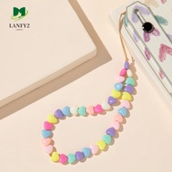 ALANFY Mobile Phone Lanyard For Mobile Phone Case Colorful Beads Chain Mobile Phone Accessories Mobi