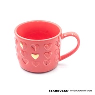 STARBUCKS ( 12oz ) Mug Pink Happy Hearts