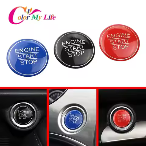 Engine Start Stop Ignition Button Cover for Toyota Corolla Camry Rav4 Prius GT86 CHR C-HR 2016 - 202