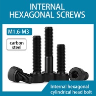 Black Cylindrical Head Bolt/Hexagon Socket Screw High Strength Screw Black Cup Head Screw M1.6/M2/M2.5/M3
