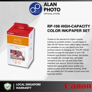 Canon RP-108 High-Capacity Color Ink/108 sheets Paper set for CP820, CP910, CP1000, CP1200, CP1300 a