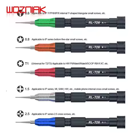 RELIFE RL-726 3D Precision Torque Screw Driver Anti Slip Teeth Screwdriver for iPhone Android phone 