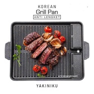 Korean Grill Pan / Panggangan Bbq / BBQ Grill Pan ( anti lengket )