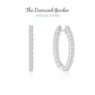 TDG 10K Lab Grown Diamond Hooped Earring